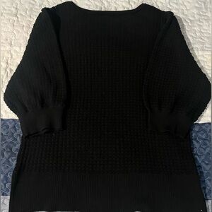 Black knitted sweater